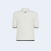 톰브라운 코튼 니트 하프앤하프 텍스처 스티치 폴로 셔츠 2COLOR (WHITE) (BLACK)