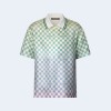 루이비통 다미에 그라데이션 프린트 폴로 셔츠