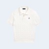 폴로 랄프로렌 케이블 니트 코튼 폴로 셔츠 2COLOR (WHITE) (BLACK)