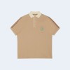 구찌 베이지 스트레츠 코튼 피케 폴로 셔츠