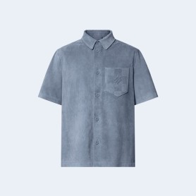 루이비통 쇼트 슬리브드 스웨이드 오버셔츠 1AFQOO