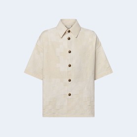 루이비통 다미에 반소매 데님 셔츠 1AFQZN