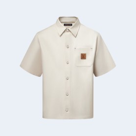 루이비통 멀버리 실크 블렌디드 반팔 셔츠