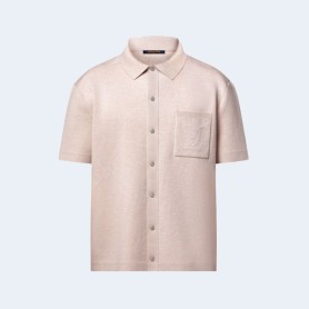 루이비통 모노그램 엠보싱 니트 반팔 셔츠