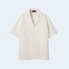 구찌 리넨 블렌드 CG 캔버스 반팔 셔츠