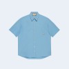 구찌 로고 자수 포플린 셔츠