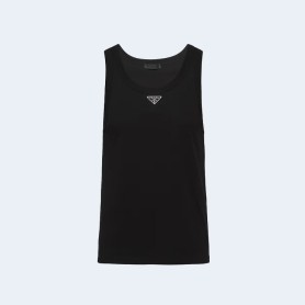 프라다 로고 슬리브트 탱크탑 3COLOR (WHITE,BLUE,BLACK)