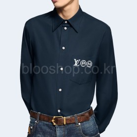 루이비통 프린티드 시그니처 롱 슬리브 셔츠 1AIMIO