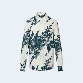 루이비통 롱 슬리브 프린티드 코튼 셔츠 1AFAVZ