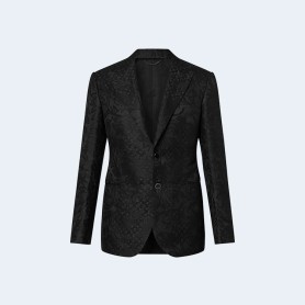 루이비통 싱글 브레스티드 실크 블렌드 퐁 뇌프 재킷 1ABNOL