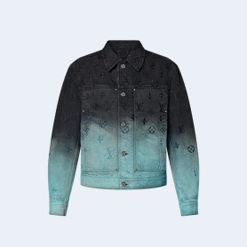 루이비통 엠브로이더드 데님 블루종 자켓 1AFV95