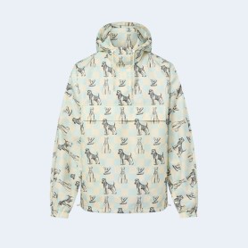 루이비통 다미에 프린티드 후디드 아노락 1AFRCA