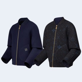 루이비통 더블 페이스 울 리버서블 블루종 1AFVVV