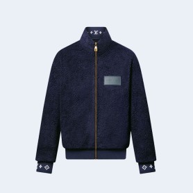 루이비통 레더 패치 플리스 블루종 1AGLXP