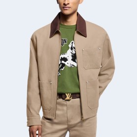 루이비통 워크웨어 코튼 캔버스 블루종