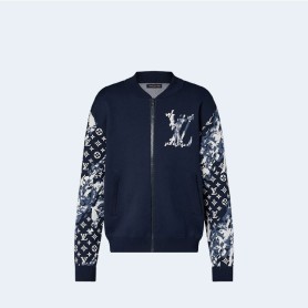 루이비통 코튼 블렌드 니트 자켓