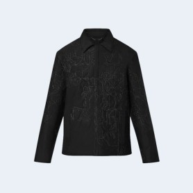 루이비통 LV 뮤직 라인 퀄팅 오버셔츠 1AAU6N