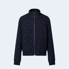 루이비통 모노그램 울 부클레 지퍼 블루종 1ABNQK