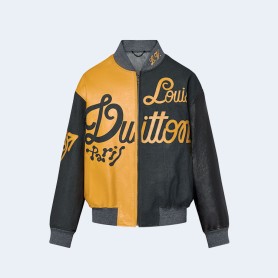 루이비통 믹스 캔버스 레더 보머 자켓 1AB98A