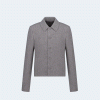 디올 캐시미어 버진 울 펠트 크롭 재킷 그레이