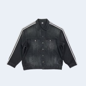 발렌시아가 x 아디다스 오버사이즈 데님 자켓