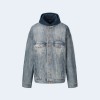 발렌시아가 스플라이스 후드 데님 자켓