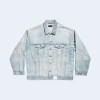 발렌시아가 데님 사이즈 스티커 자켓 연청