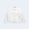 발렌시아가 화이트 데님 패딩 자켓