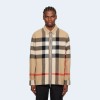버버리 체크 울 코튼 오버 셔츠 재킷