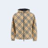 버버리 리버시블 체크 트래퍼드 자켓 베이지