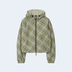 버버리 크롭 리버시블 체크 자켓 2COLOR (KHAKI) (SKY BLUE)