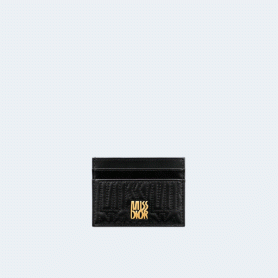 디올 Miss Dior Freesia 카드 지갑 블랙