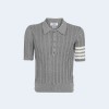 톰브라운 코튼 사선 케이블 니트 숏슬리브