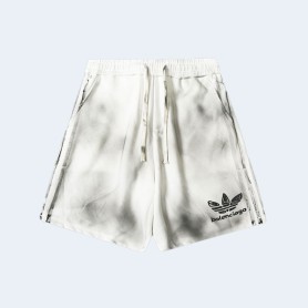 발렌시아가 x 아디다스 블랙 워싱 쇼츠 화이트