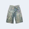 아크네 스튜디오 루즈핏 미드 블루 데님 프린팅 버뮤다 쇼츠