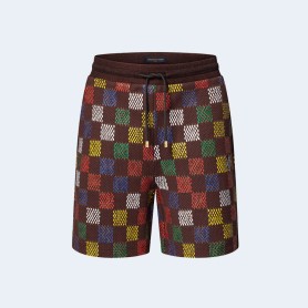 루이비통 자카드 다미에 코튼 저지 쇼츠 1AHCCA