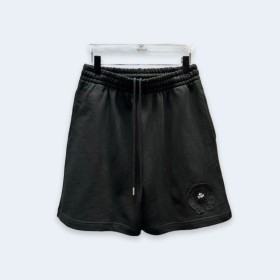 크롬하츠 25SS 산스크리트 자수 홀스슈 쇼츠 블랙