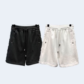크롬하츠 25SS 크로스 사이드 패치 자수 쇼츠 블랙 , 화이트