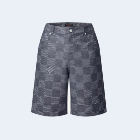 루이비통 다미에 데님 샴브레이 쇼츠