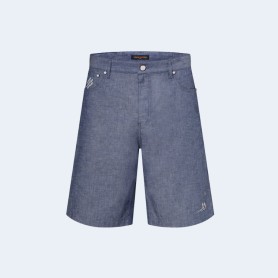 루이비통 엠브로이더드 샴브레이 트루저 쇼츠