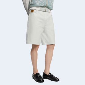 루이비통 레귤러핏 화이트 데님 쇼츠 1AHVDG