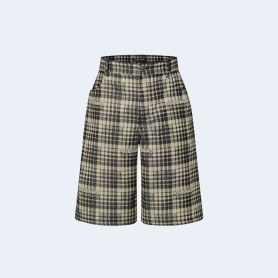 루이비통 체크 데님 쇼츠 블랙 1ABY98