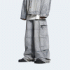발렌시아가 BAL 다이애그널 올오버 카고 팬츠