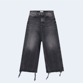 발렌시아가 로우 크로치 진 블랙