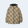 버버리 리버시블 체크 나일론 푸퍼 재킷 샌드