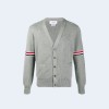 톰브라운 RWB 니트 가디건 그레이