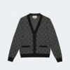 구찌 GG 울 자카드 가디건