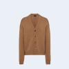 프라다 카멜 브라운 가디건