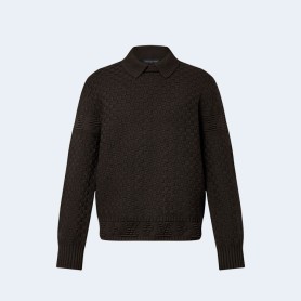 루이비통 울 블렌드 풀오버 블랙