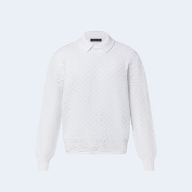 루이비통 울 블렌드 풀오버 화이트